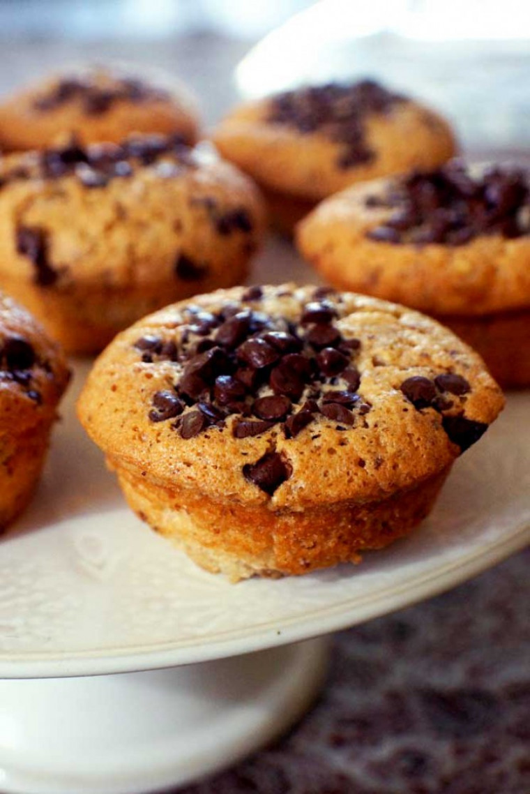  Muffins aux noisettes et pépites de chocolat 